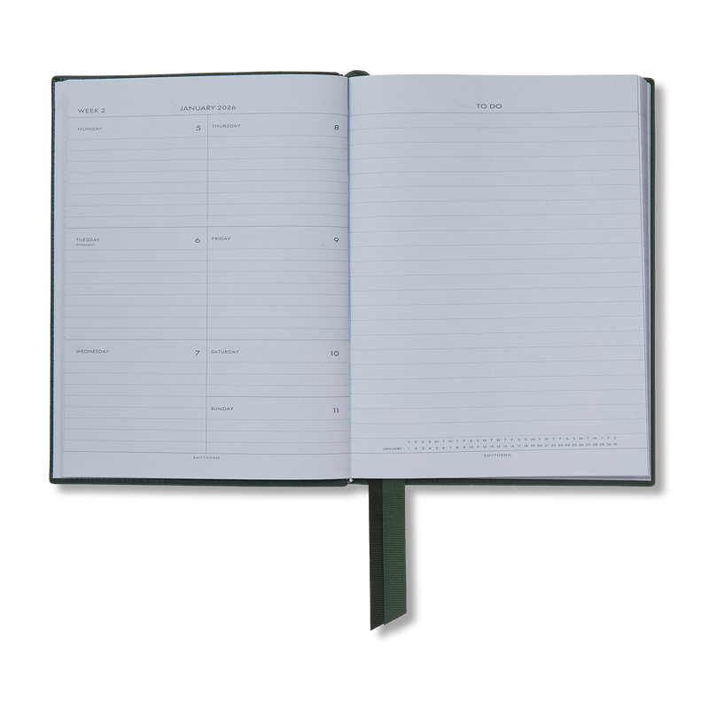Smythson 2026 Soho Weekly Journal in Ludlow 