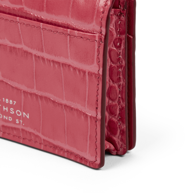 Smythson Folded Card Case with Snap Closure in Mara