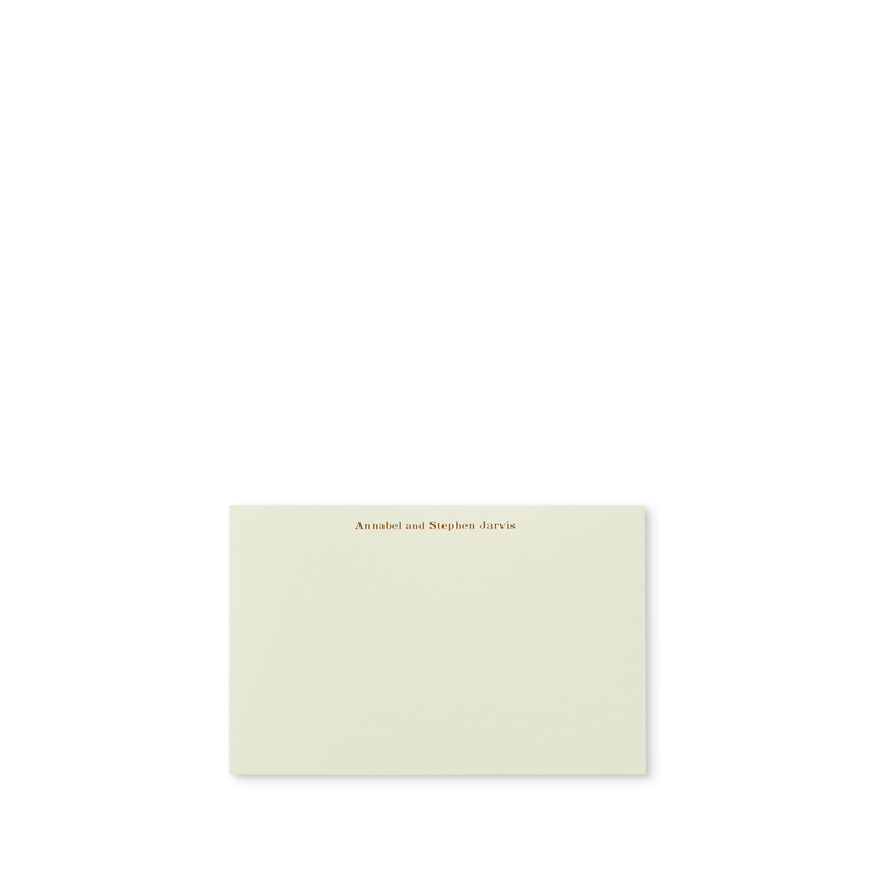 Imperial Correspondence Card with Name