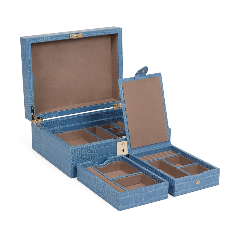 Jewellery Box with Travel Tray in Mara