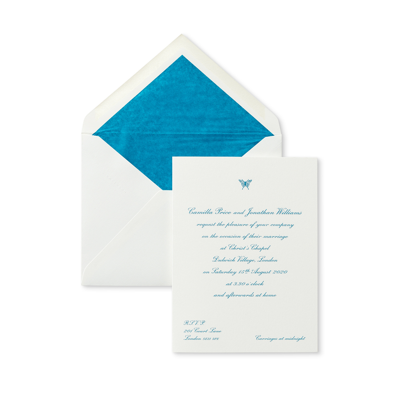 Portrait Folded Wedding Invitation