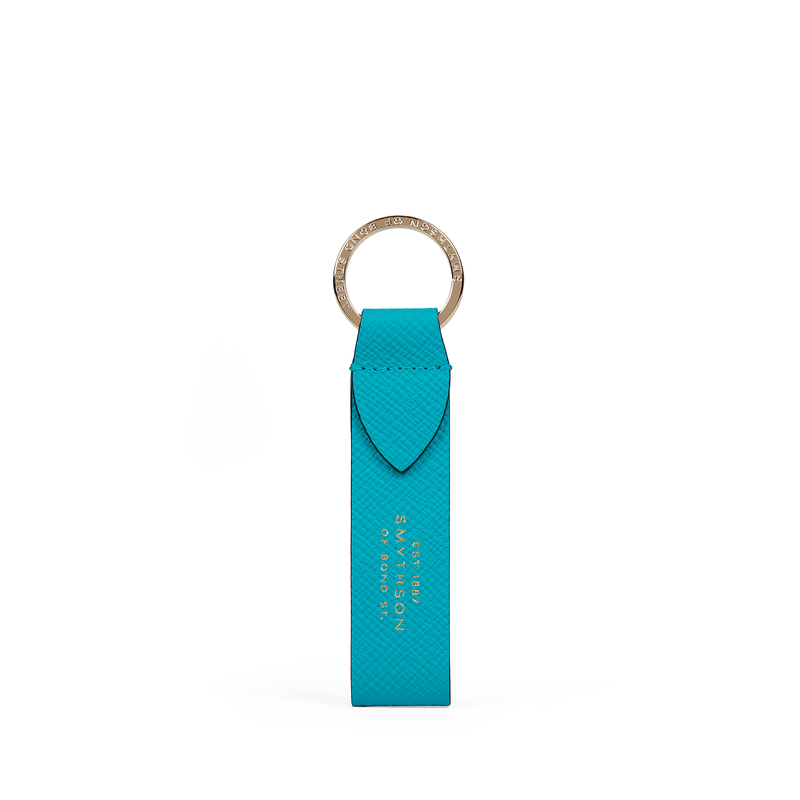 Keyring with Leather Strap in Panama