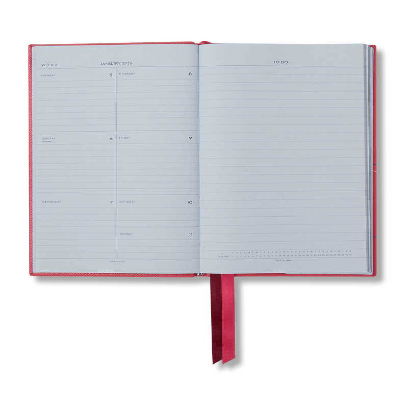 Smythson 2026 Soho Wochenterminkalender aus Panama