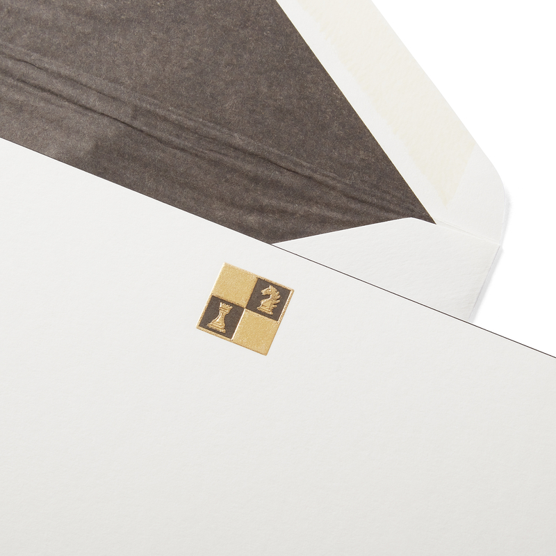 Smythson Set di biglietti corrispondenza Chess Icon