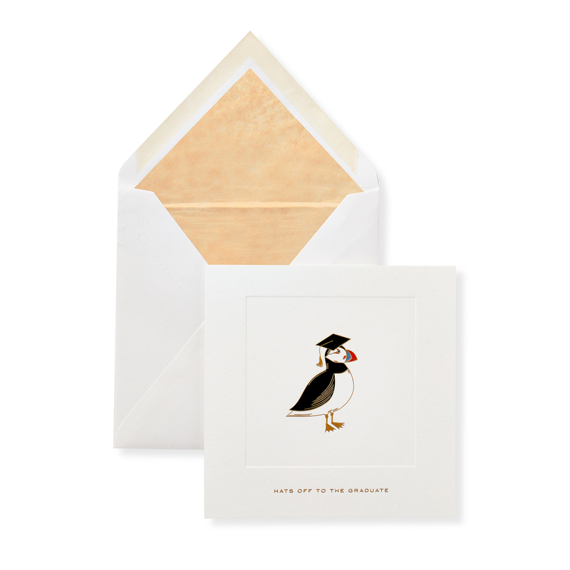 Graduation Puffin Card