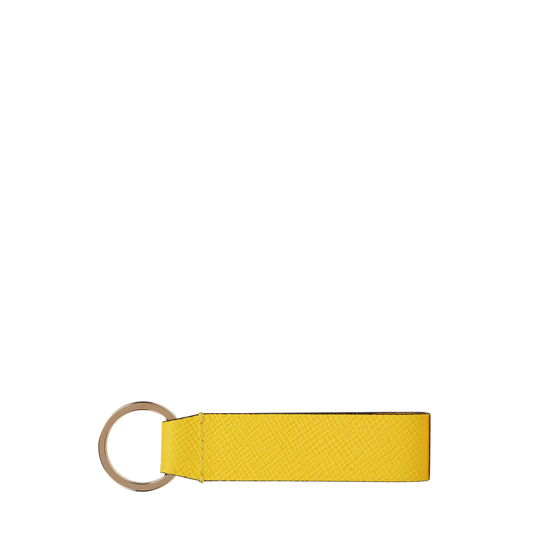 Keyring with Leather Strap in Panama