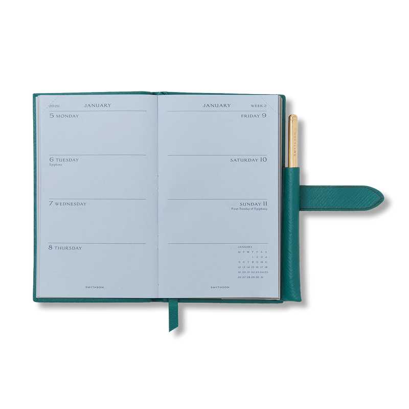 Smythson 2026 Panama Weekly Diary with Pencil