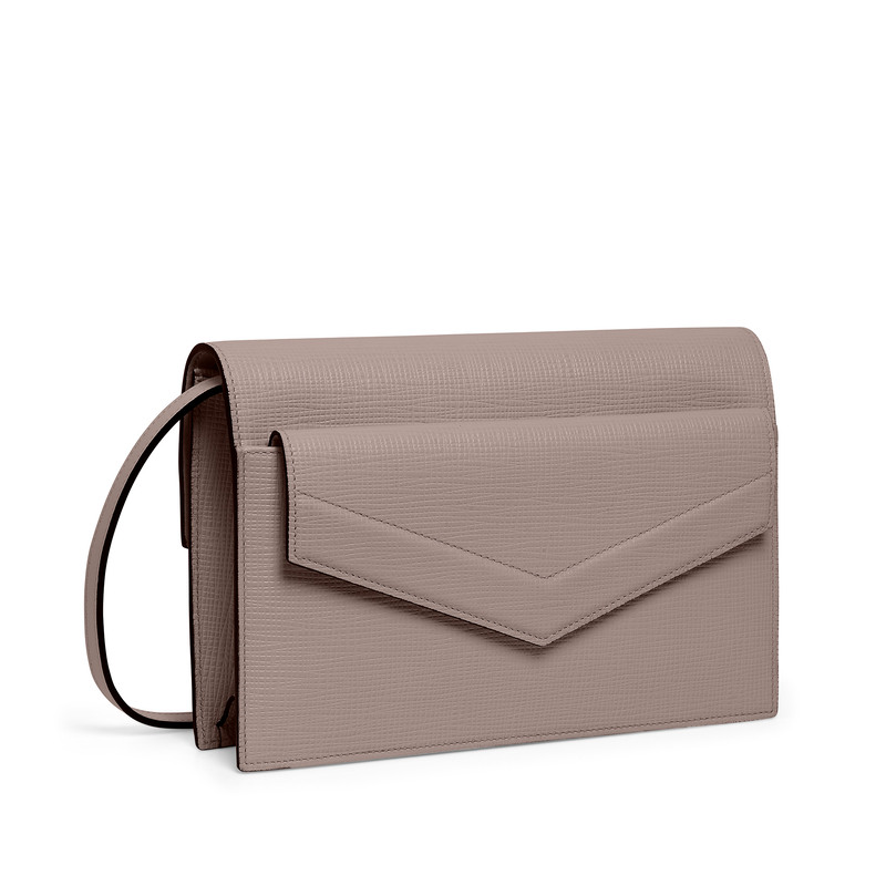 Smythson Envelope Crossbody Bag in Panama
