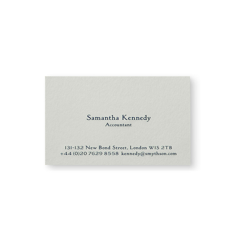 Business Card with Name and Address in Contemporary Layout