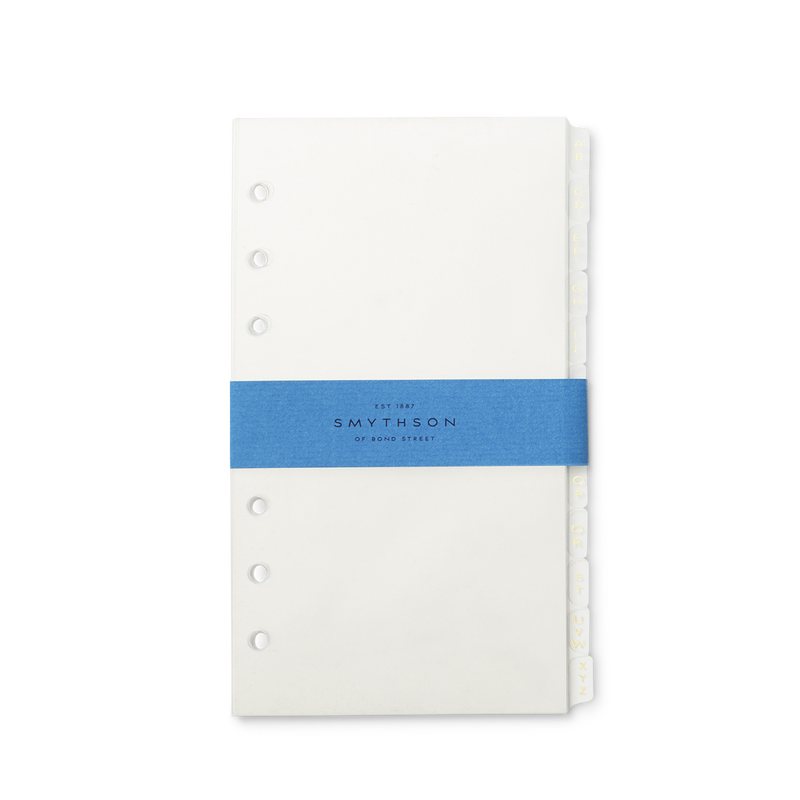 Ricambio indice A-Z per agenda organizer Bond