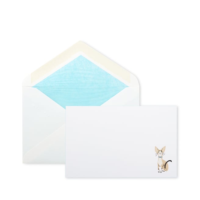 Devon Rex Cat Motif Correspondence Card Set