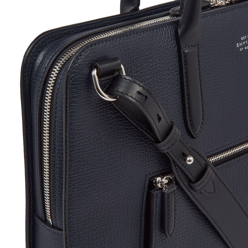 Ultra Slim Briefcase with Zip Front in Ludlow