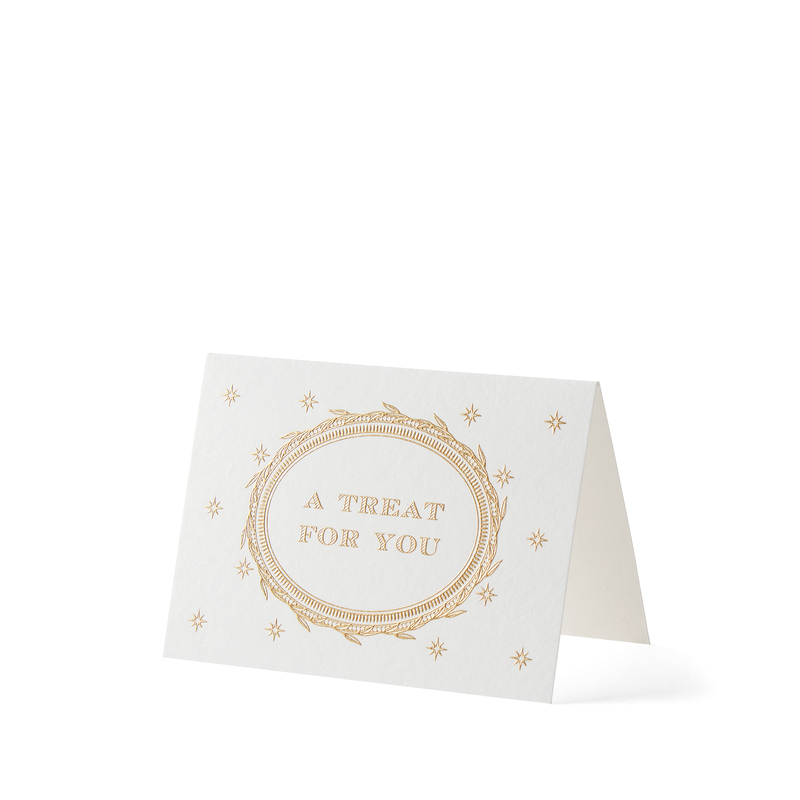 Smythson Set di biglietti per regalo di Natale "Treat For You"
