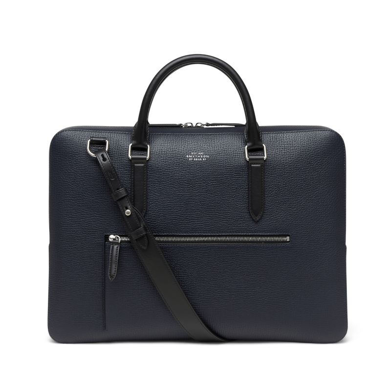 Slim Briefcase with Zip Front in Ludlow
