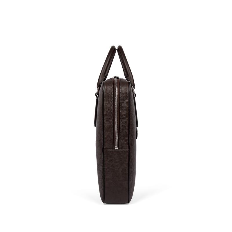 Smythson Slim Briefcase with Zip Front in Ludlow