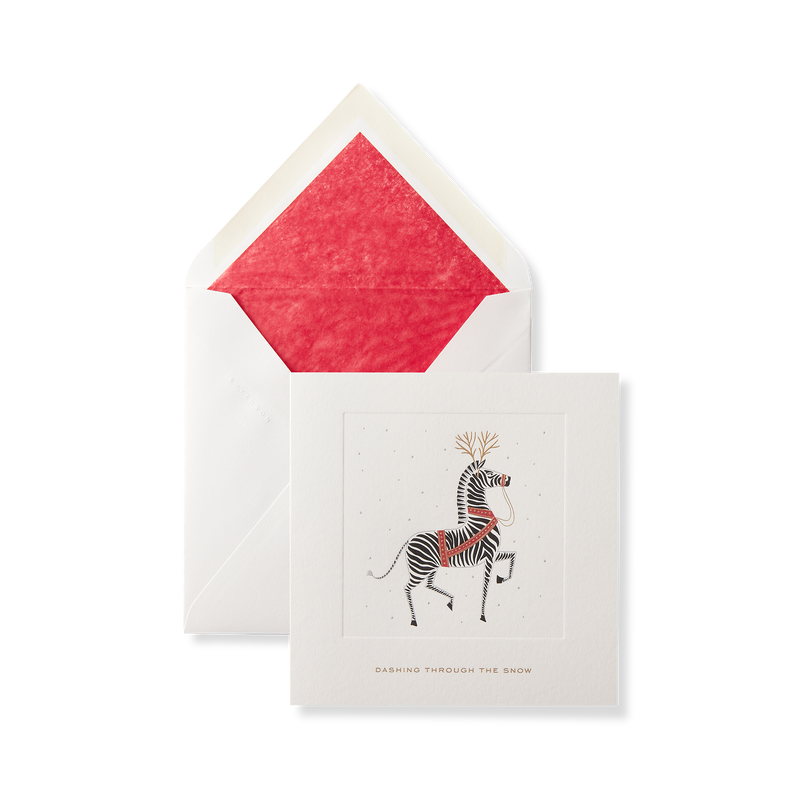 Zebra Christmas Card Set