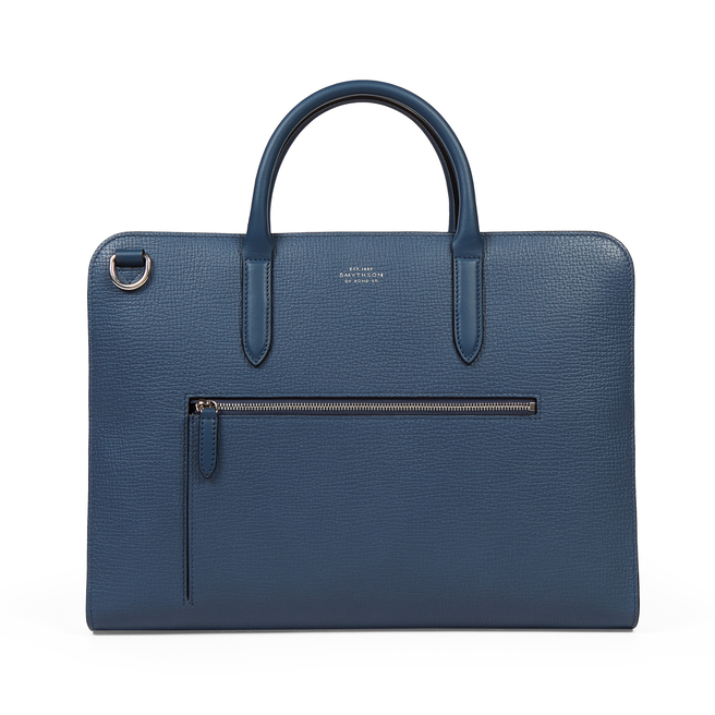 Ultra Slim Briefcase with Zip Front in Ludlow