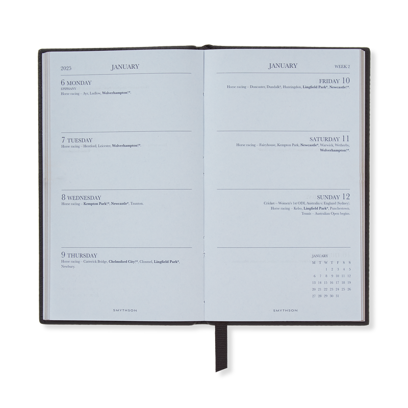 2025 Sporting Weekly Diary in Panama