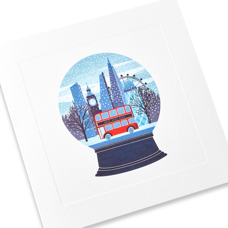 Snow Globe Christmas Card