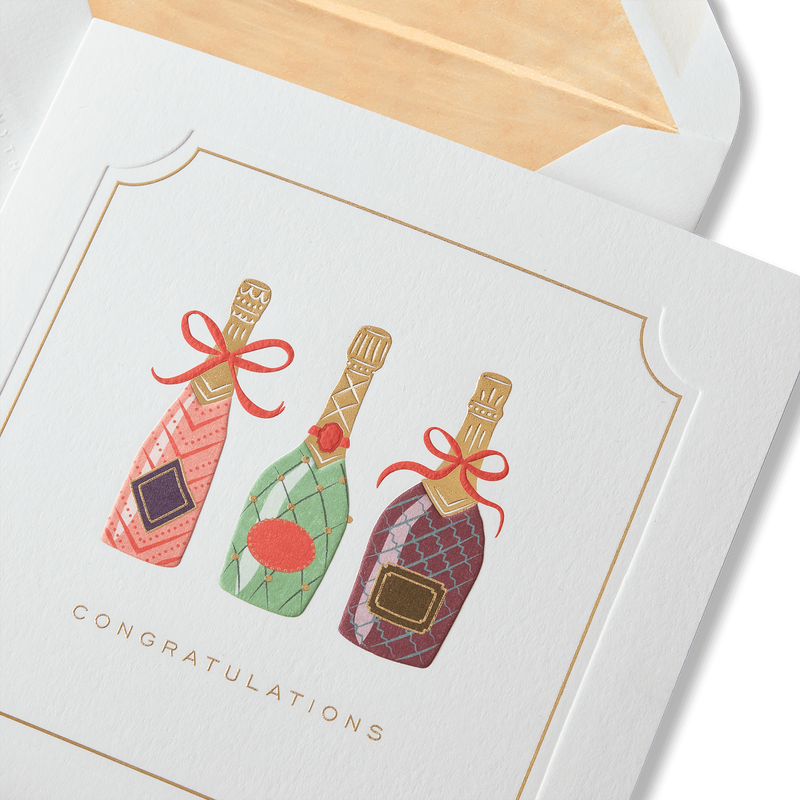 Champagne Congratulation Card