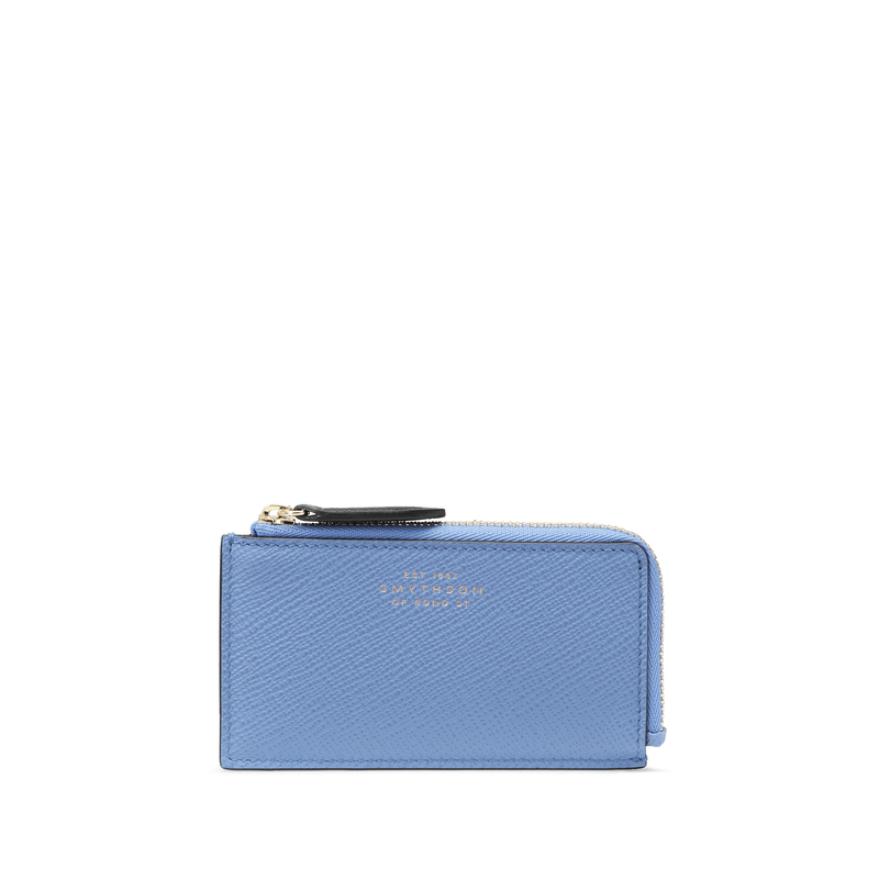 Smythson 3 Card Slot Coin Purse in Panama