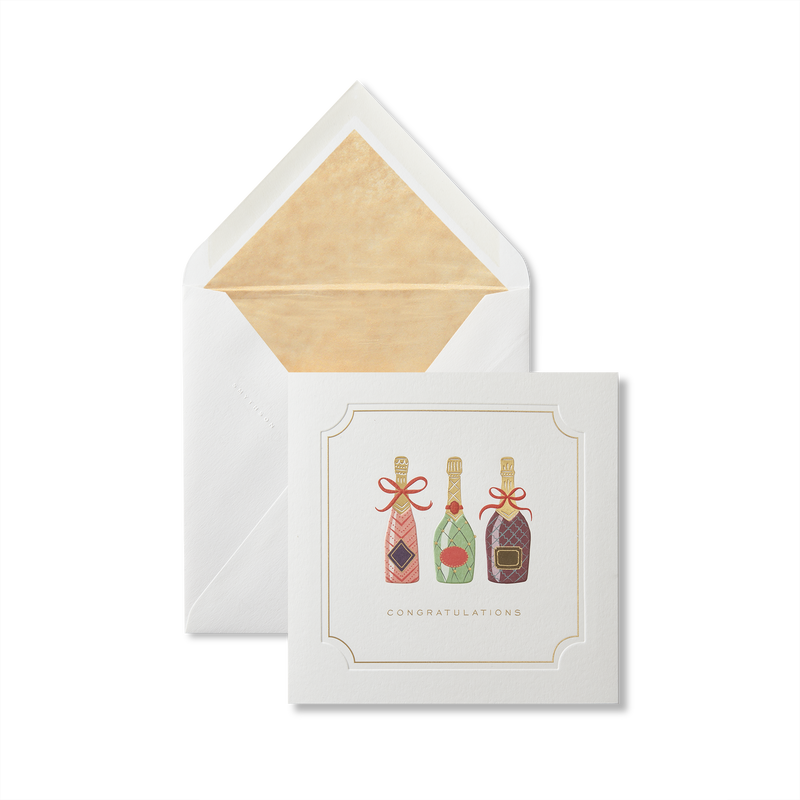 Champagne Congratulation Card