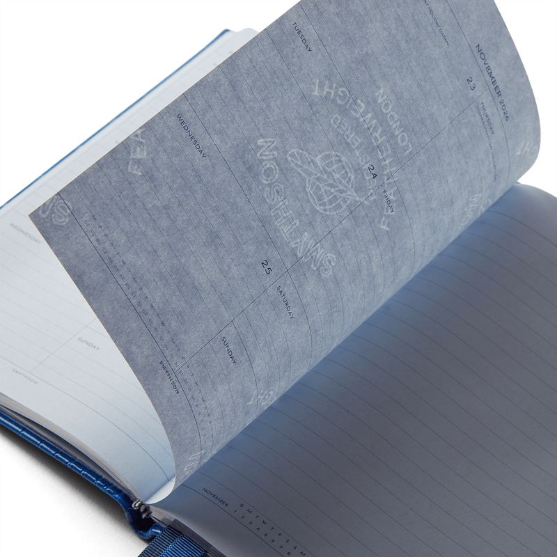Smythson 2026 Soho Weekly Journal with Slide in Mara 