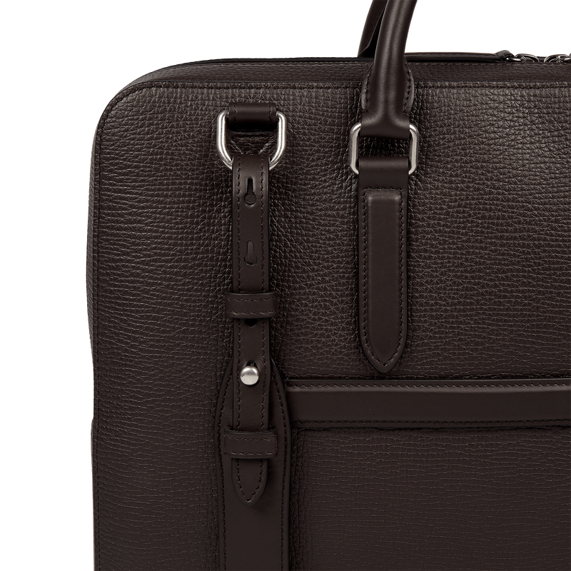 Smythson Slim Briefcase with Zip Front in Ludlow