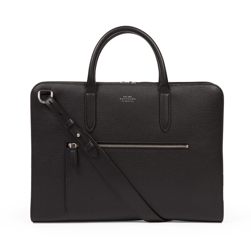 Ultra Slim Briefcase with Zip Front in Ludlow