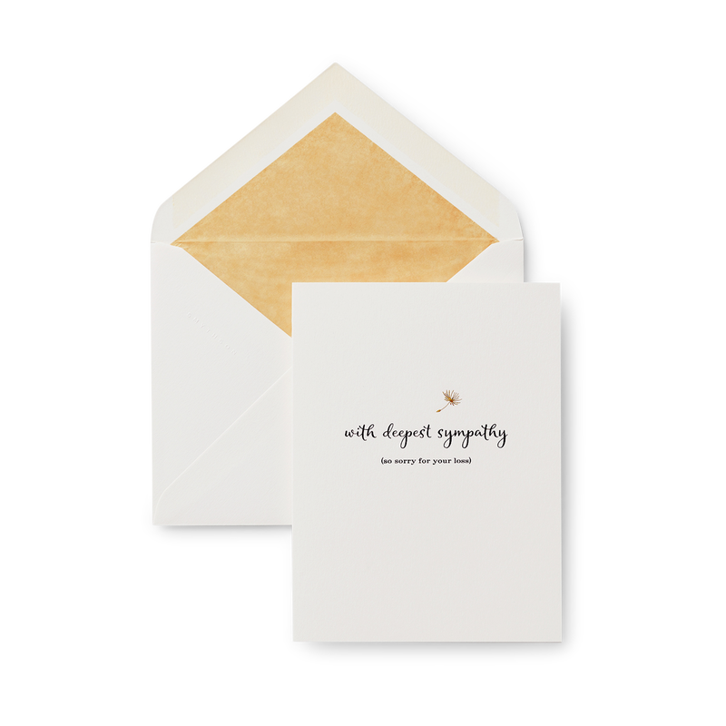 With Deepest Sympathy Card