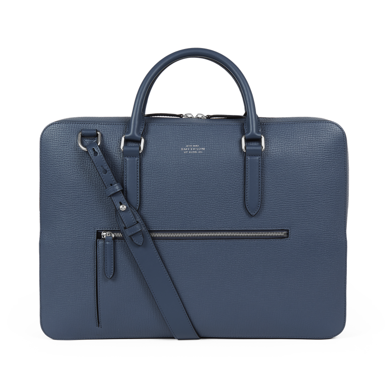 Slim Briefcase with Zip Front in Ludlow