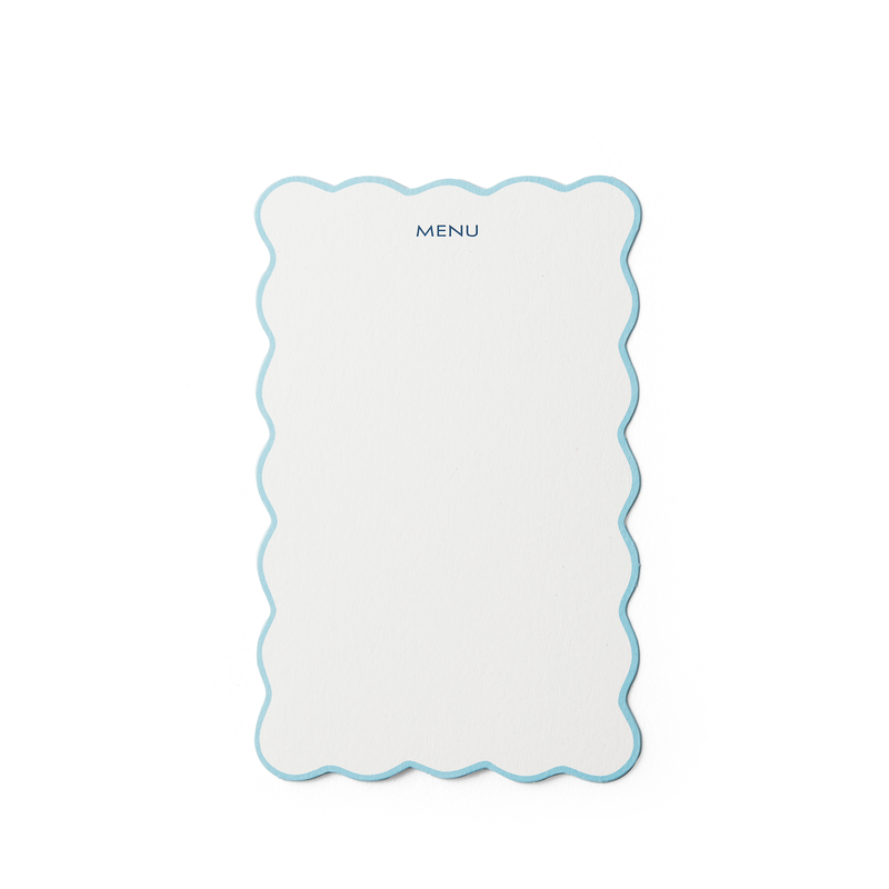 Scalloped Menu Cards