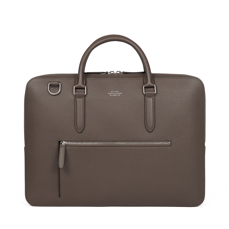 Slim Briefcase with Zip Front in Ludlow