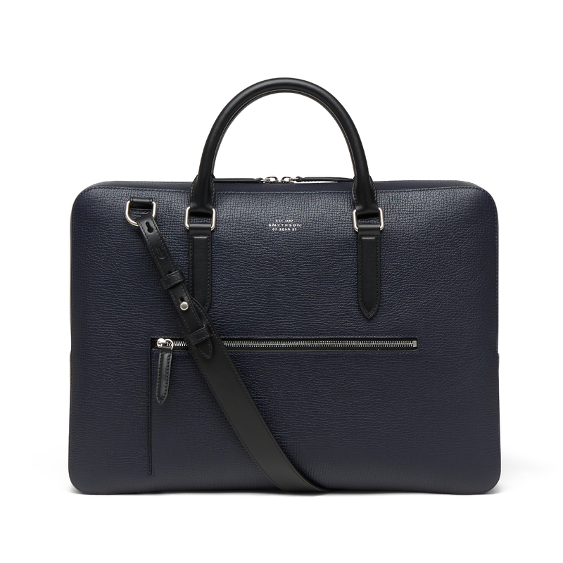 Slim Briefcase with Zip Front in Ludlow