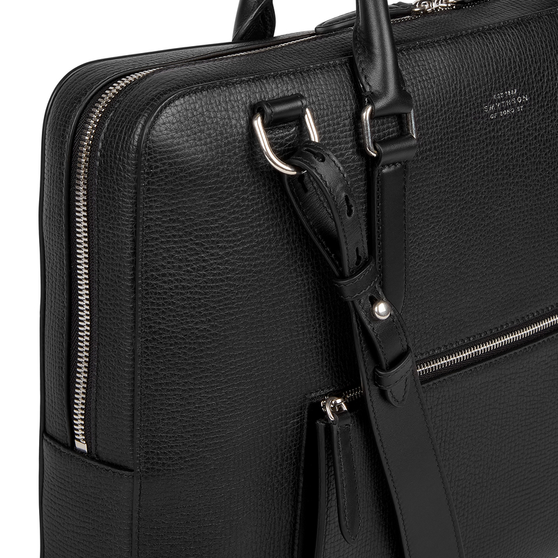 Slim Briefcase with Zip Front in Ludlow