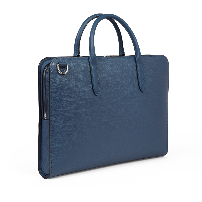 Ultra Slim Briefcase with Zip Front in Ludlow