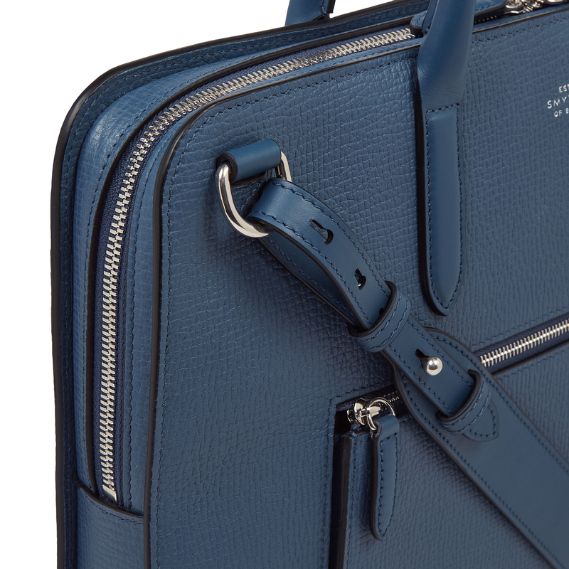 Ultra Slim Briefcase with Zip Front in Ludlow