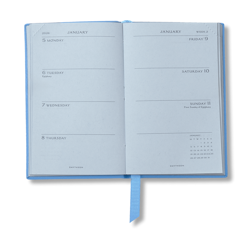 Smythson 2026 Wafer Weekly Diary in Panama