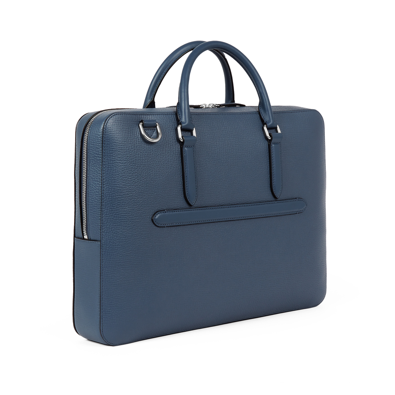 Slim Briefcase with Zip Front in Ludlow