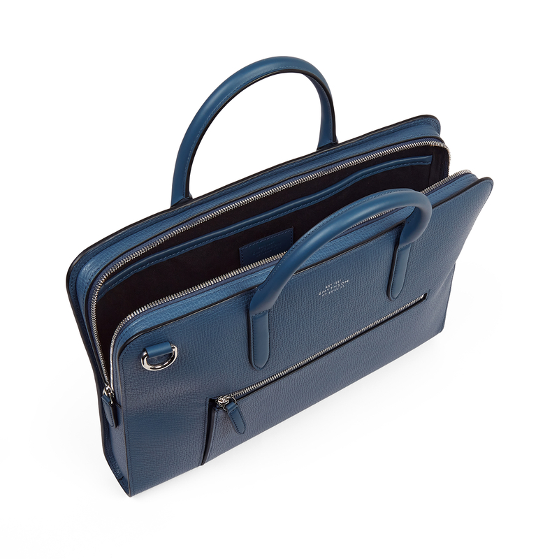 Ultra Slim Briefcase with Zip Front in Ludlow