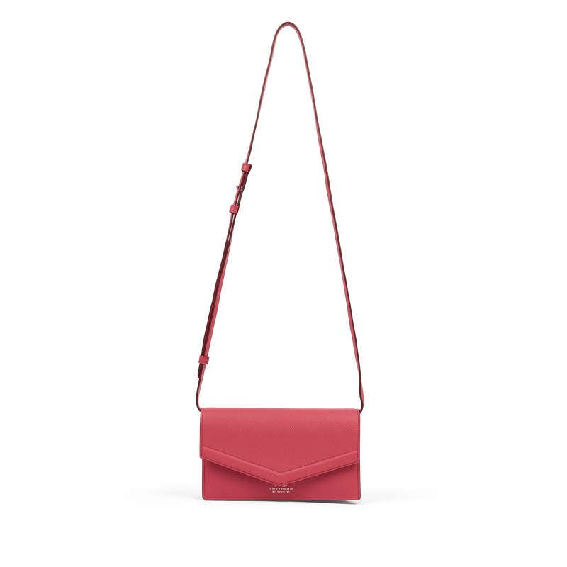 Smythson Umhängetasche aus Panama mit Umschlag und Portemonnaie