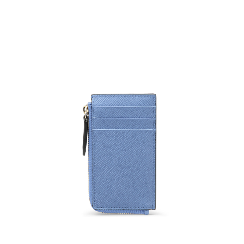 Smythson 3 Card Slot Coin Purse in Panama