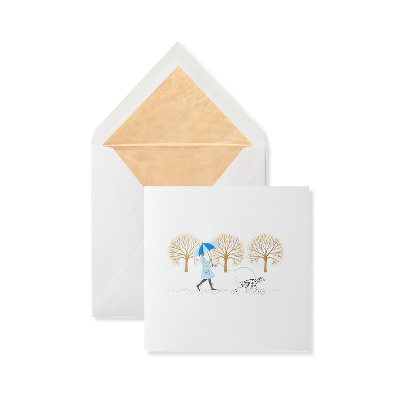 Dog on a Lead Card