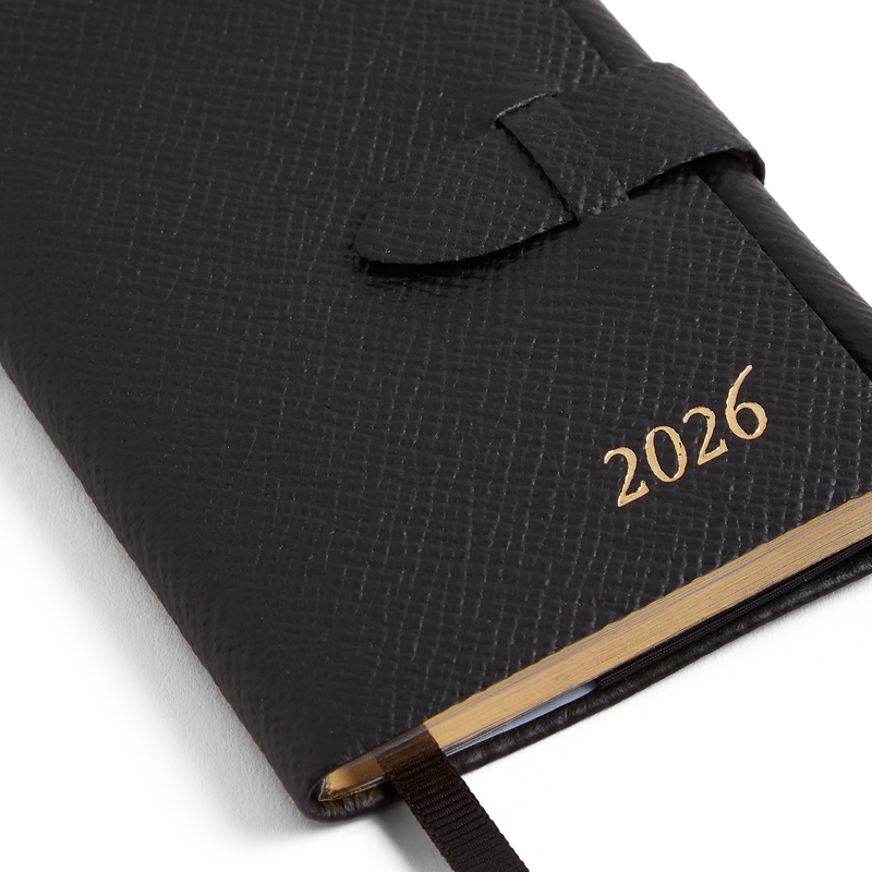 Smythson 2026 Wafer Weekly Journal with Pencil in Panama 