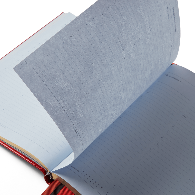 Smythson 2026 Portobello Weekly Vertical Journal with Slide in Mara 