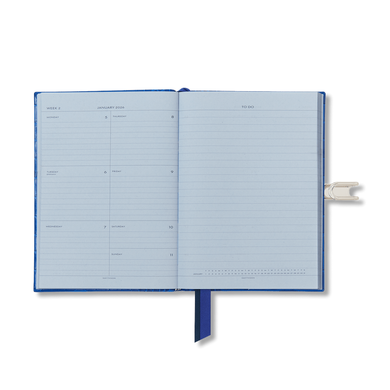 Smythson 2026 Soho Weekly Journal with Slide in Mara 