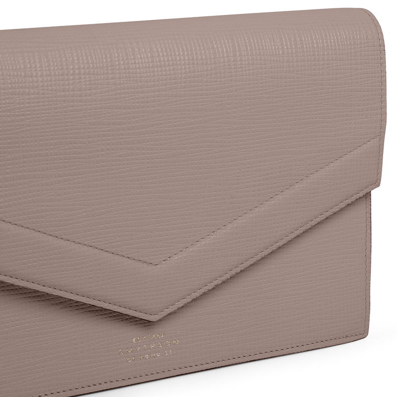 Smythson Envelope Crossbody Bag in Panama