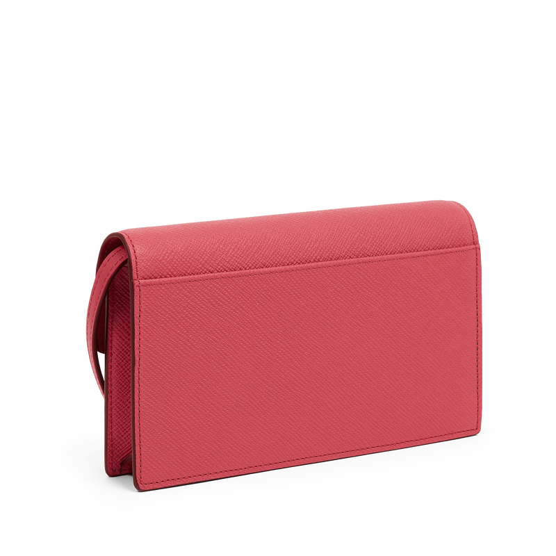 Smythson Umhängetasche aus Panama mit Umschlag und Portemonnaie