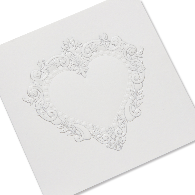Smythson Stucco Heart Valentine's Card