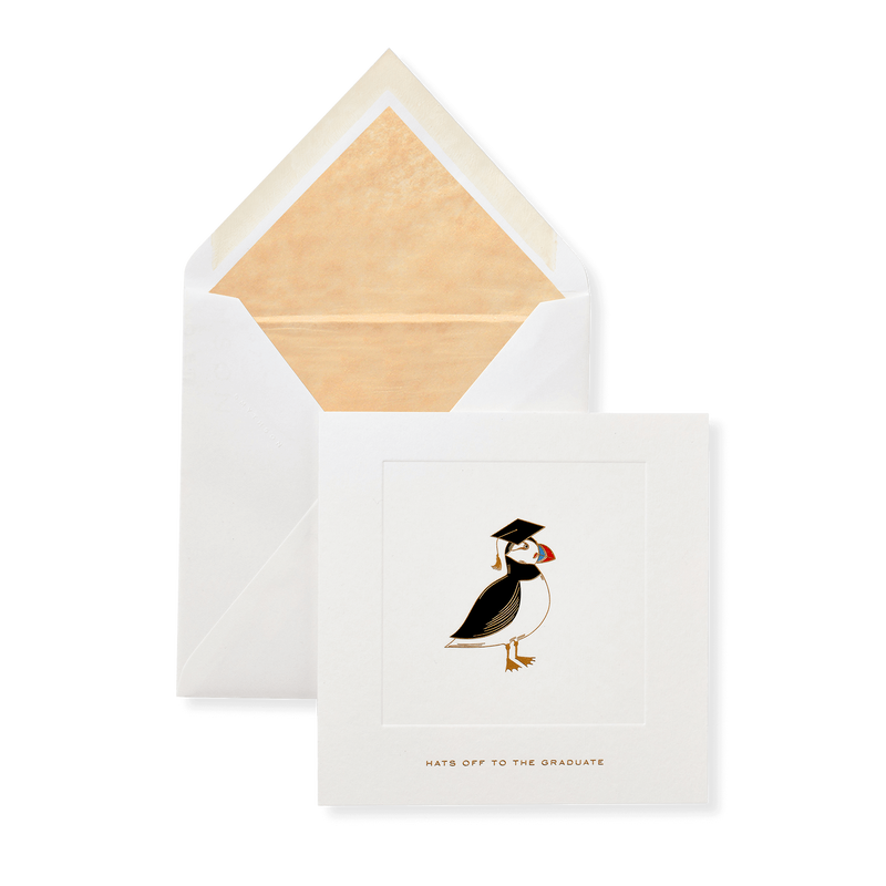 Graduation Puffin Card